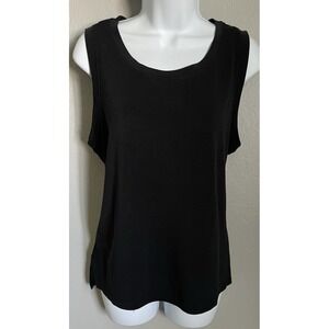 Velocity Tank Top Black Womens Size Large Soft Stretch Athletic Active Outdoors